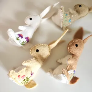 Embroidered & Hand Sewn Bunnies Kit