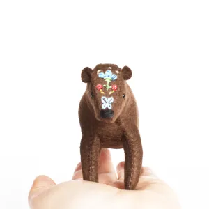 Woodland Bear DIY Hand Sewing & Embroidery Kit - Stuffed Felt Animal Kit