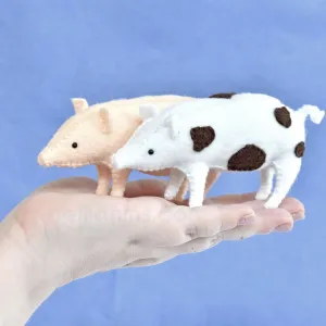 Felt Pig Felt Sewing Stuffed Animal Kit