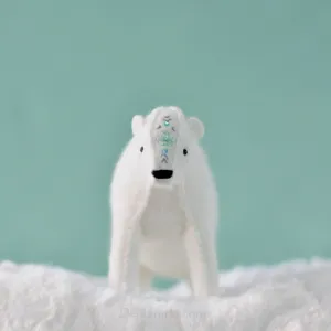 Felt Polar Bear Sewing and Embroidery Kit