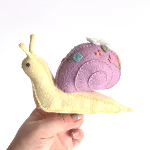 DIY Felt Snail Sewing Kit - Make Your Own Garden Snail Plush